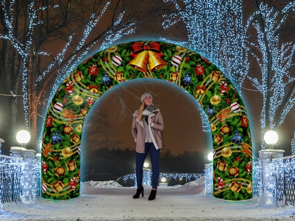 Надувная новогодняя арка Лайт - фото 1 - id-p218219456