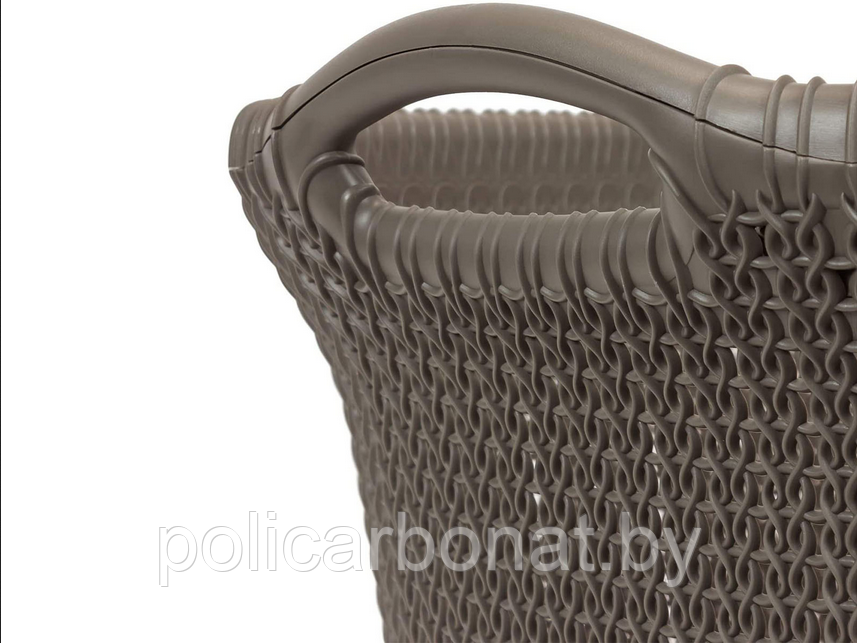 Корзина для глаженного белья Knit Laundry Basket Brown STD 40L, темно-коричневый - фото 3 - id-p107895942