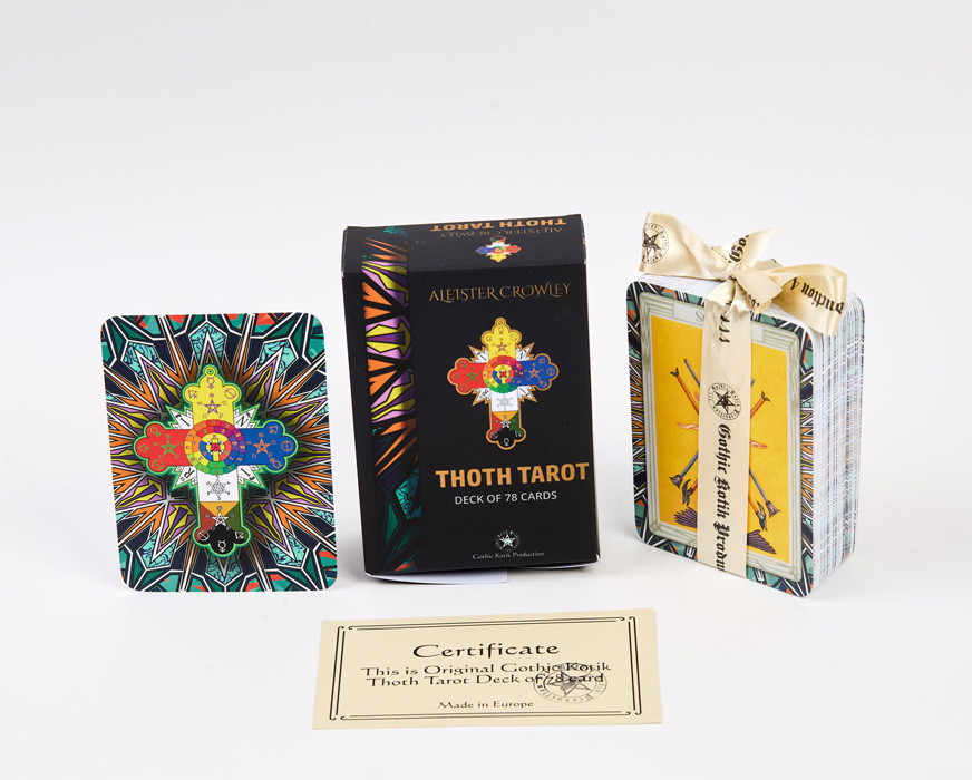 Таро Алистера Кроули Thoth Tarot. 78 карт, матовое издание с лентой - фото 4 - id-p218292292