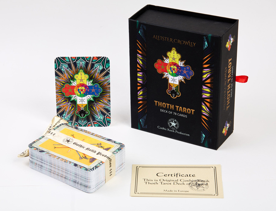 Таро Алистера Кроули Thoth Tarot. 78 карт, софтач издание в подарочном боксе - фото 2 - id-p218292297