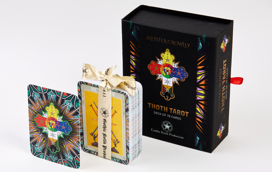 Таро Алистера Кроули Thoth Tarot. 78 карт, софтач издание в подарочном боксе - фото 3 - id-p218292297