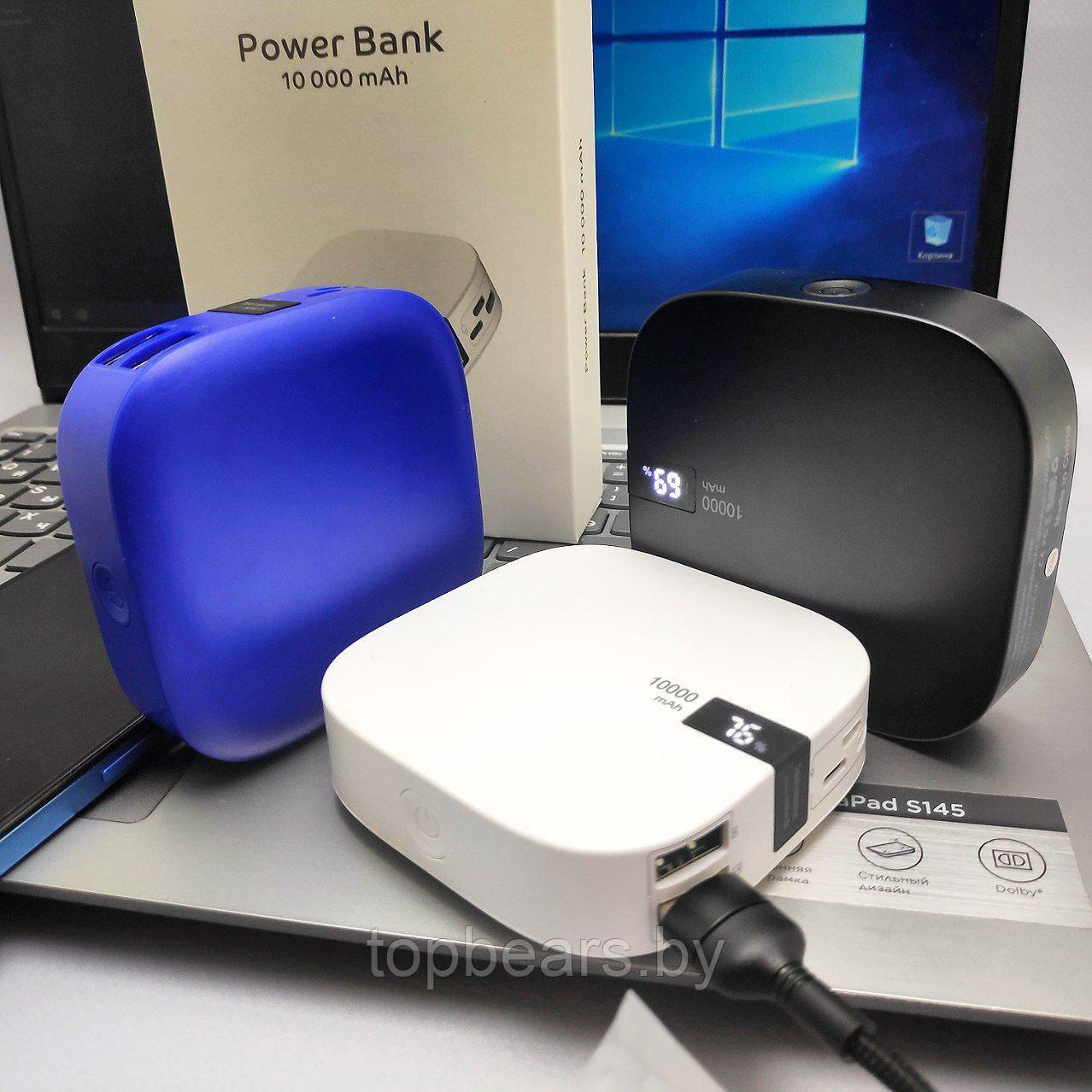Портативное зарядное устройство Power Bank 10000 mAh / Micro Usb, Type C, Lightninng- вход, 2 USB-выхода, - фото 3 - id-p218292764