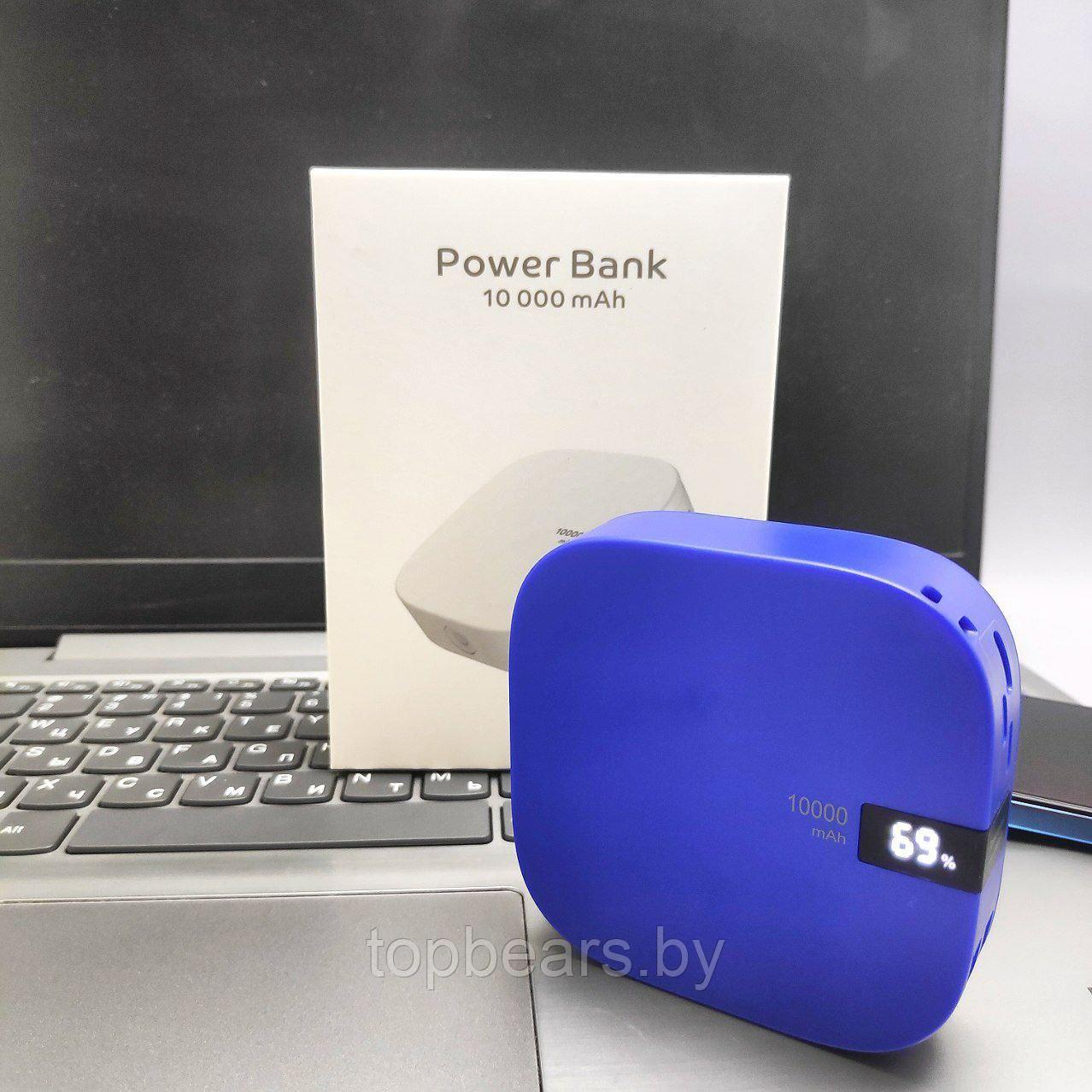 Портативное зарядное устройство Power Bank 10000 mAh / Micro Usb, Type C, Lightninng- вход, 2 USB-выхода, - фото 5 - id-p218292764