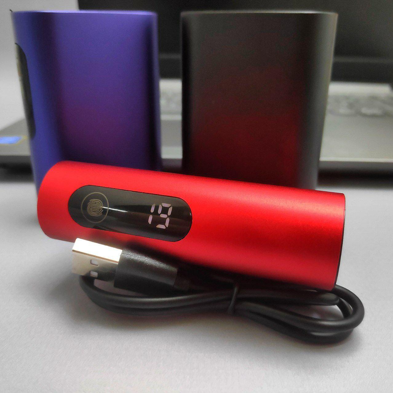 Сенсорное портативное зарядное устройство Power Bank 10000 mAh / Type C, USB-выход, Красный - фото 7 - id-p218294539
