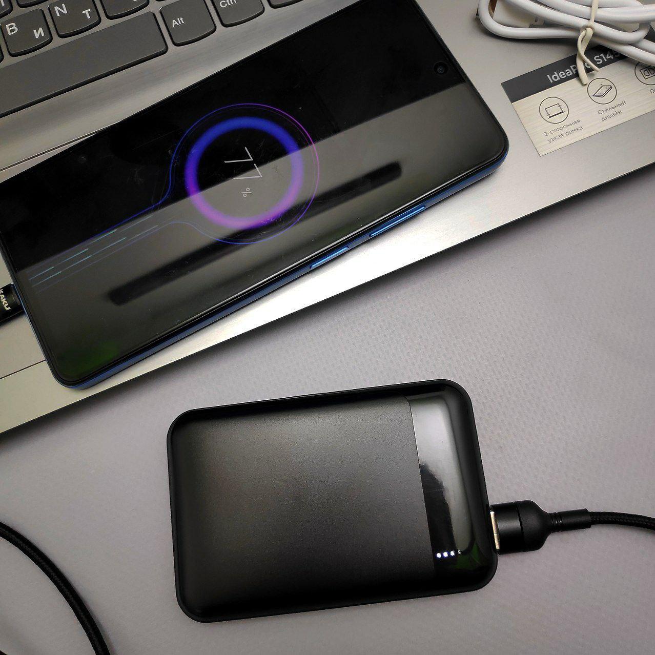 Портативное зарядное устройство Power Bank 5000 mAh / Micro-USB, Type C, 2 USB-выхода, точечный индикатор - фото 9 - id-p218294544