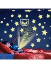 Мягкая музыкальная игрушка ночник-проектор звездное небо / колыбельные мелодии для малышей, фото 3