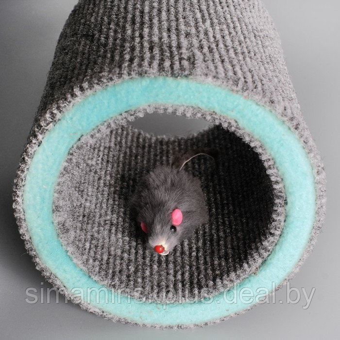 Игрушка-когтеточка "Кошки-мышки", ковролин, 16 х 9 см, микс цветов - фото 3 - id-p218297316