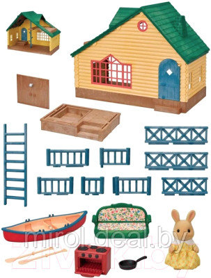 Кукольный домик Sylvanian Families Коттедж с зеленой крышей / 5610 - фото 2 - id-p218298799