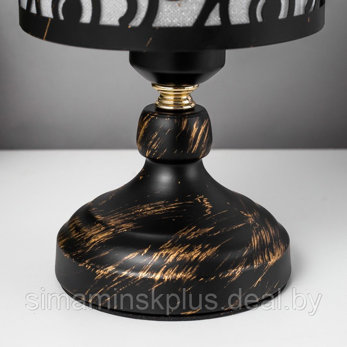 Настольная лампа "Аксель" Е27 черный 14х14х27 см - фото 5 - id-p218300347