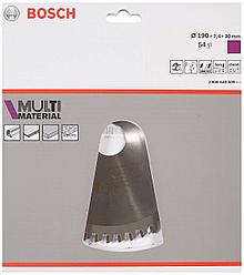 Диск пильный Bosch Multi Material 190х30х2.4 мм 54 зуб (2608640509)