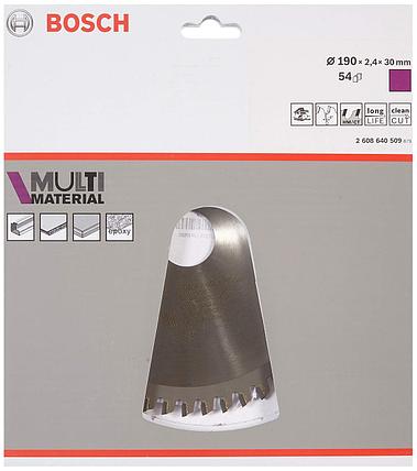 Диск пильный Bosch Multi Material 190х30х2.4 мм 54 зуб (2608640509), фото 2