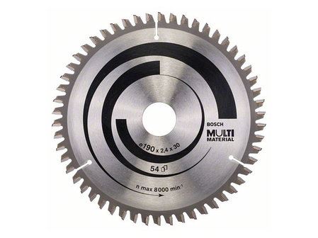 Диск пильный Bosch Multi Material 190х30х2.4 мм 54 зуб (2608640509), фото 2