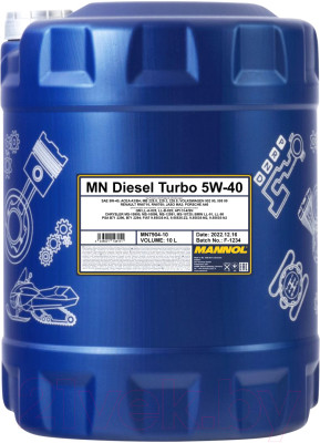 Моторное масло Mannol Diesel Turbo 5W40 CI-4/SN / MN7904-10 - фото 1 - id-p218305492