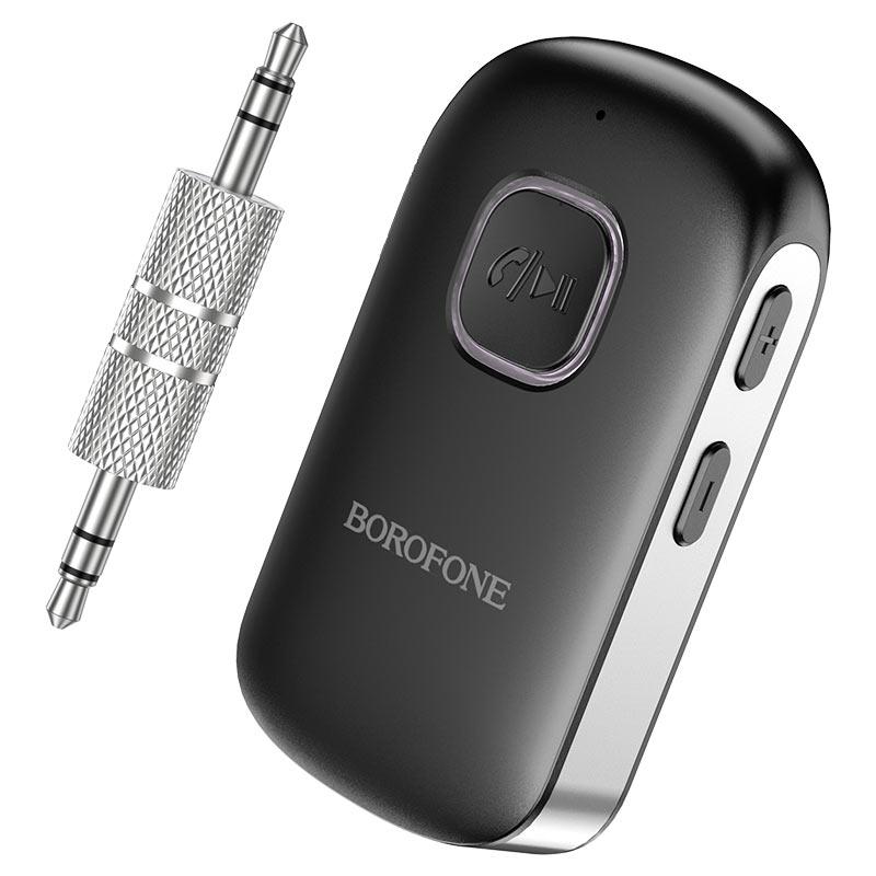 Bluetooth AUX адаптер - Borofone BC42, MicroSD, микрофон, 200mAh (10 часов), чёрный - фото 5 - id-p70012260