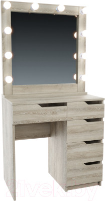 Туалетный столик с зеркалом Мир Мебели SV-26S с подсветкой - фото 1 - id-p218317189