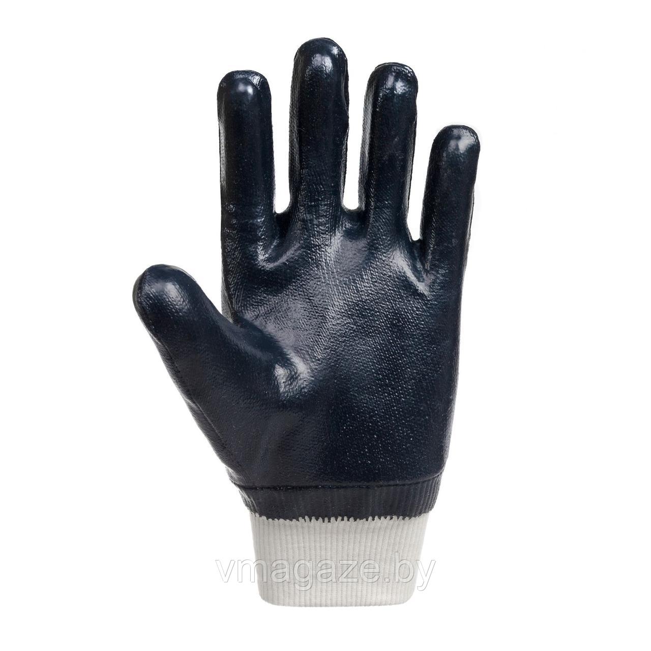 Перчатки х/б с полным нитриловым покрытием Икс Мурена Р100 (цвет черный) - фото 2 - id-p218318970