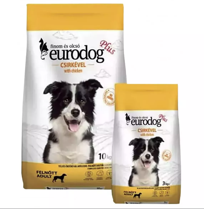 Сухой корм для собак Eurodog сухой корм для собак всех пород с курицей 20% протеина, 10 кг(Венгрия) - фото 1 - id-p218318974