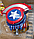 Гидрогелевый щит Капитан Америка Capitan Amerika стреляет водяными пулями/орбиз Стреляющее оружие супергероя, фото 4