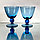 Креманки-бокалы Sea ​​blue 160 мл, 6 шт., ДХЗ, винтаж, фото 4