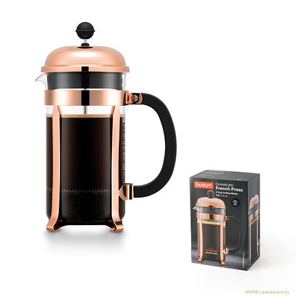 Bodum френч-пресс CHAMBORD COPPER 1000 ml, фото 2