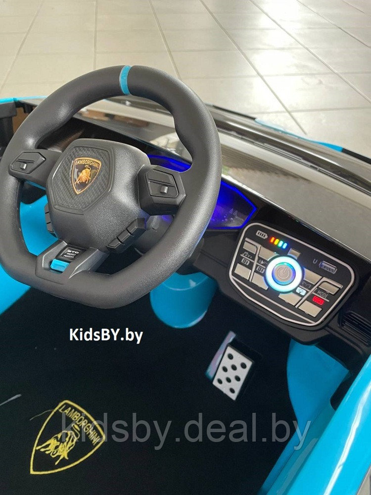 Детский электромобиль RiverToys Lamborghini Huracan STO E888EE (синий) - фото 6 - id-p211197102