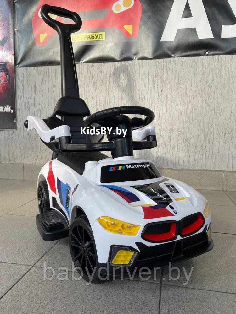 Детский толокар RiverToys F003FF-P (белый) BMW