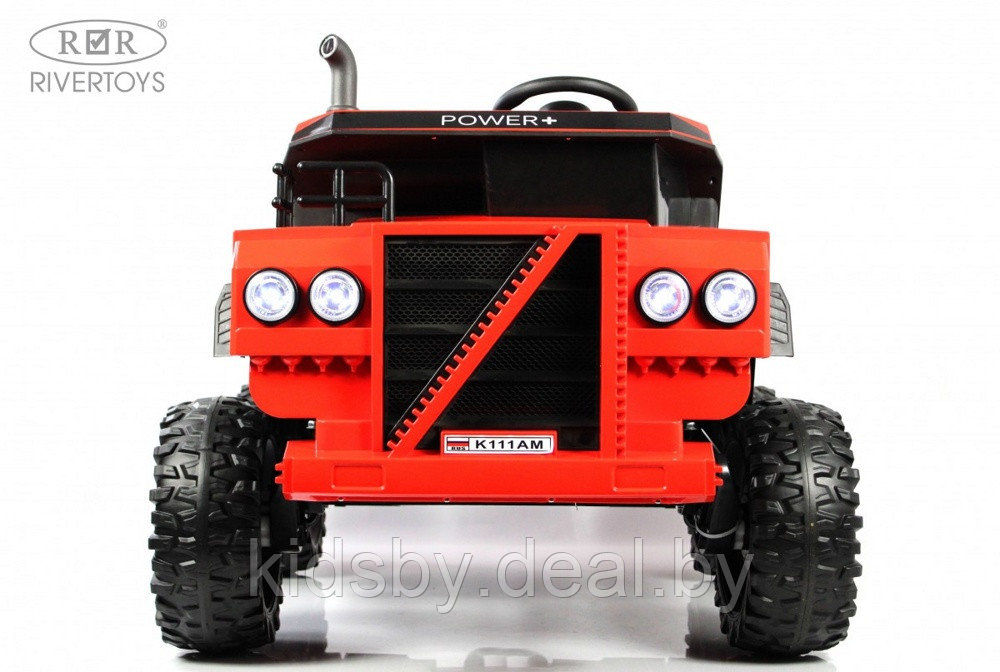 Детский электромобиль RiverToys K111AM (красный) Двухместный, полноприводный - фото 2 - id-p215600675