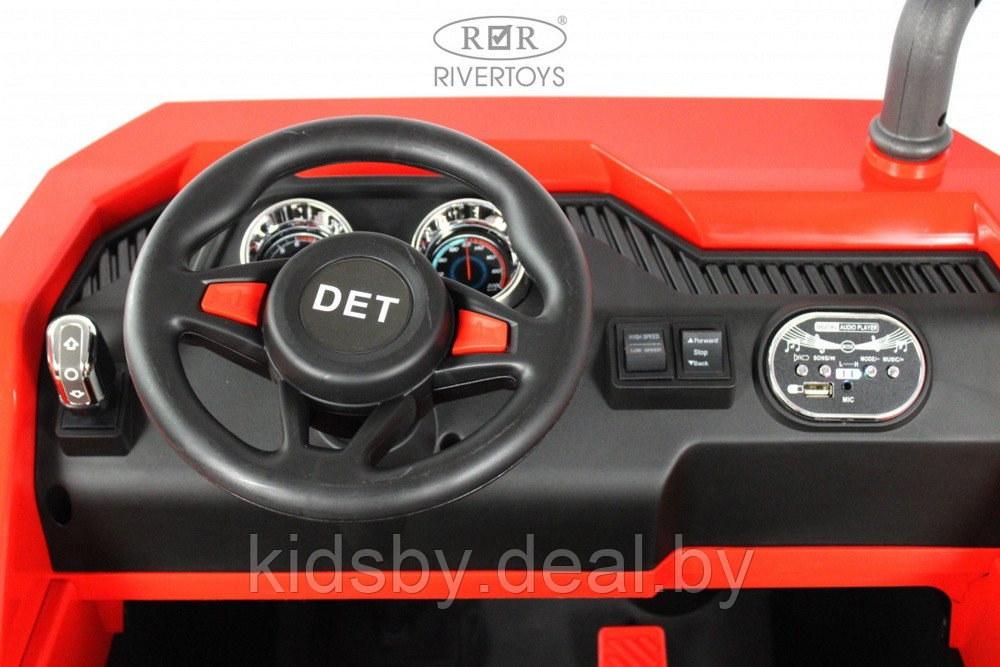 Детский электромобиль RiverToys K111AM (красный) Двухместный, полноприводный - фото 3 - id-p215600675