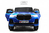 Детский электромобиль RiverToys K070PX (синий глянец) BMW Полноприводный Двухместный, фото 2