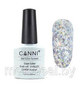 Гель-лак (шеллак) Canni №186 Silver Glitter 7.3ml