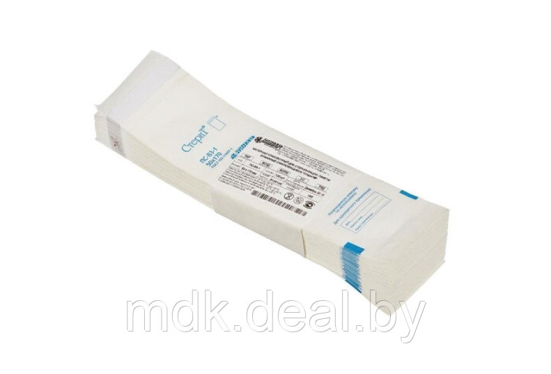 Крафт - пакеты для стерилизации, "Стерит" 100 шт., белые (50Х170 мм) - фото 1 - id-p145961647