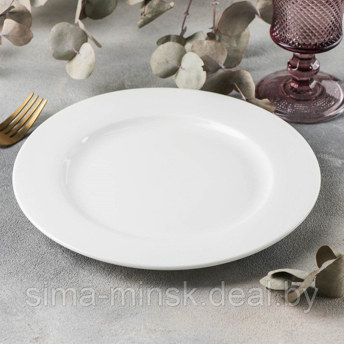 Тарелка фарфоровая обеденная Wilmax Stella Pro, d=23 см, цвет белый - фото 2 - id-p218320737