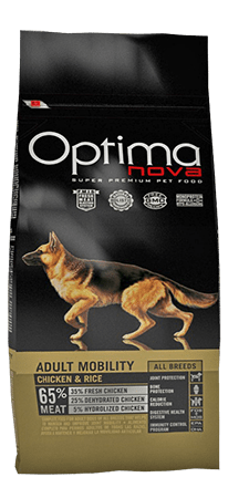 Optima Nova Dog Adult Mobility (курица и рис), 12 кг - фото 1 - id-p218321331