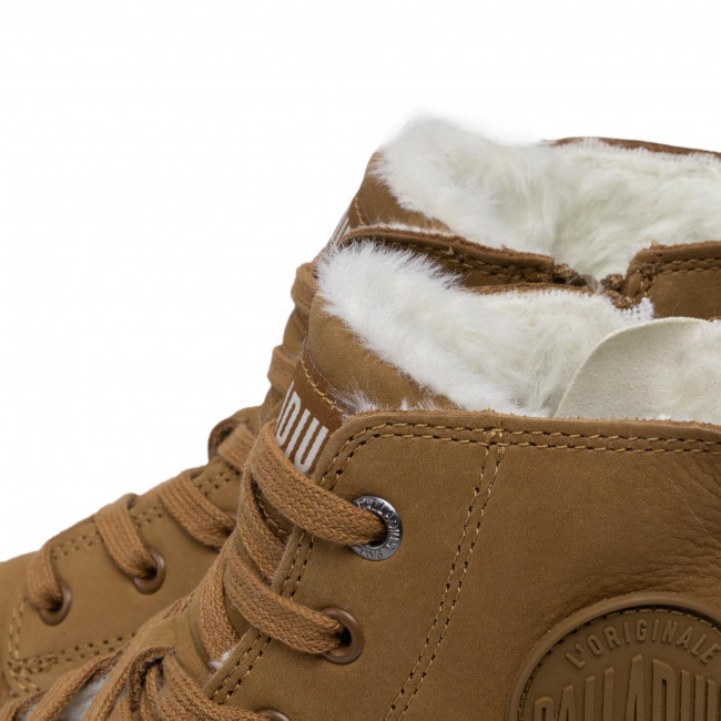 Ботинки мужские Palladium Pampa Hi Zip WL красное дерево - фото 4 - id-p218324002