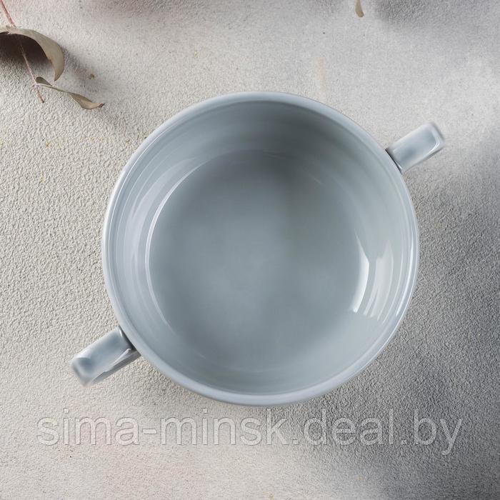 Чашка бульонная «Акварель» 380 мл, цвет светло-серый - фото 2 - id-p218325830
