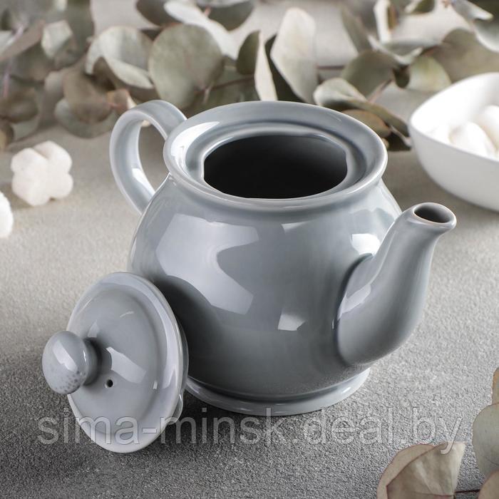 Чайник «Акварель», 400 мл, цвет светло-серый - фото 2 - id-p218325834