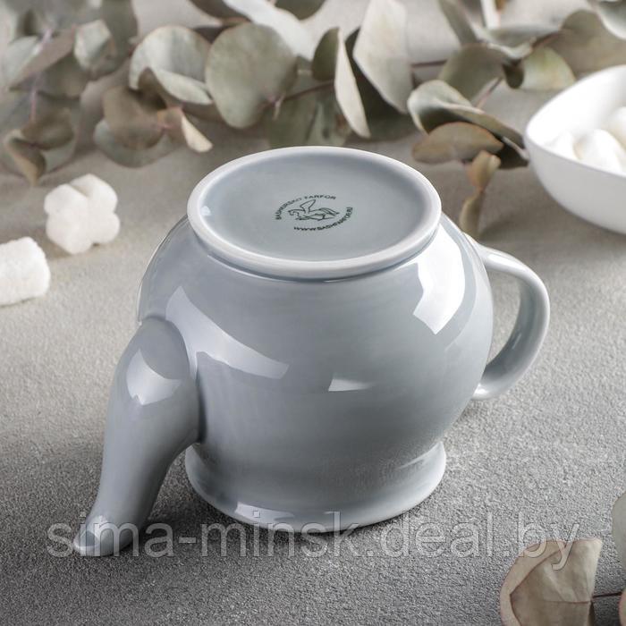 Чайник «Акварель», 400 мл, цвет светло-серый - фото 3 - id-p218325834
