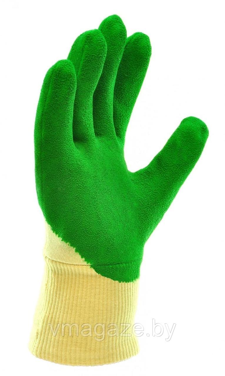 Перчатки х/б Скиф Лайт с натуральным латексным обливом (цвет зеленый) - фото 2 - id-p218325942