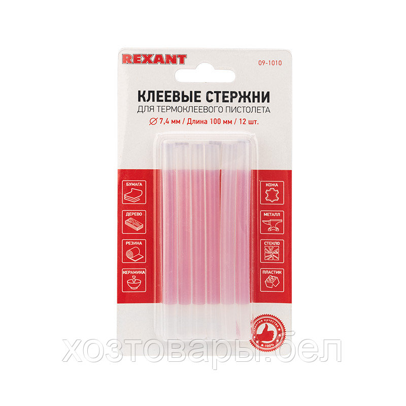 Клеевые стержни 7,4х100мм прозрачные (упак/12шт) REXANT - фото 1 - id-p167447970