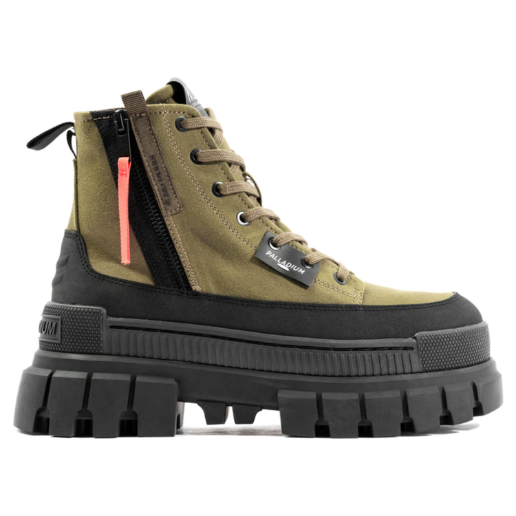 Ботинки женские Palladium REVOLT BOOT ZIP TX серо-зеленый 98860-325 - фото 1 - id-p218323962