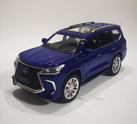 Металлическая модель автомобиля Лексус Lexus LX 570, свет, звук, пар