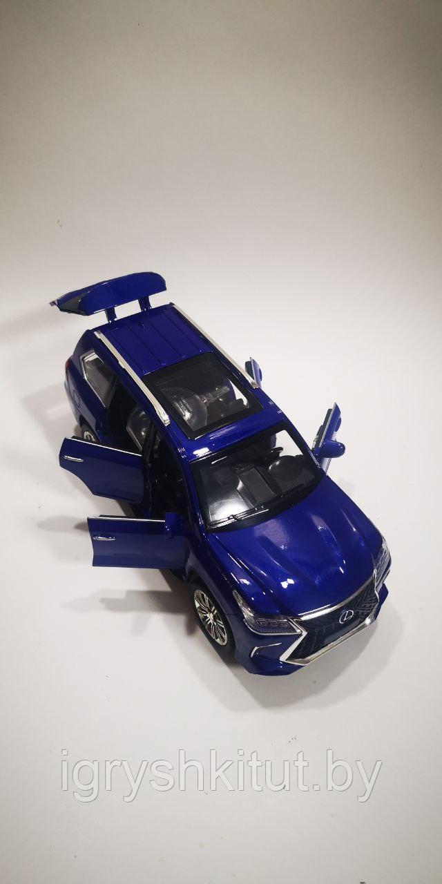 Металлическая модель автомобиля Лексус Lexus LX 570, свет, звук, пар - фото 2 - id-p218327813
