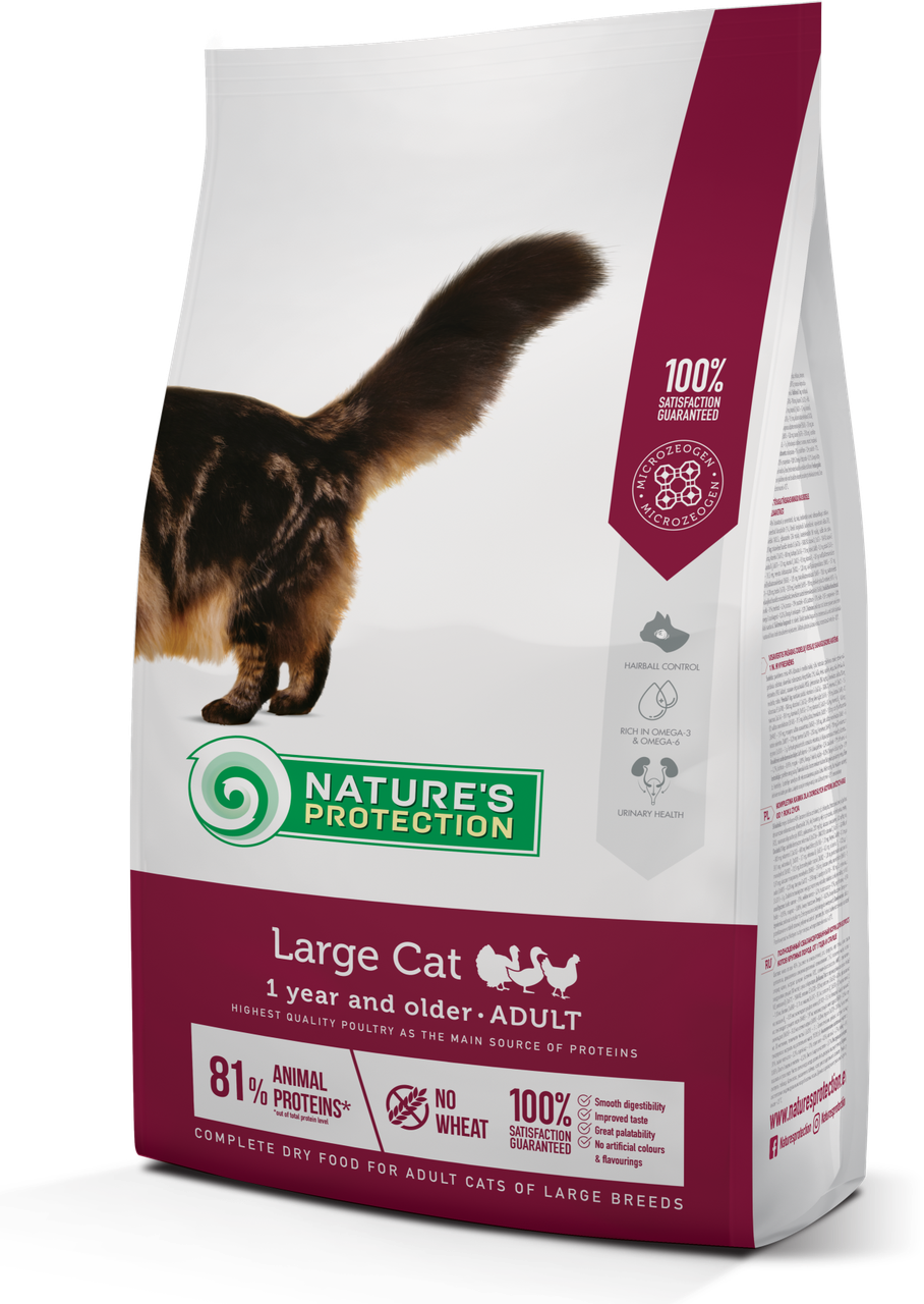 Сухой корм Nature's Protectionс Large Cat Poultry для кошек крупных пород от 1 года и старше 2кг.