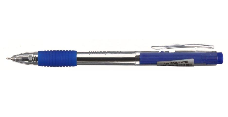 Ручка шариковая автоматическая «Бизнес» корпус прозрачный, стержень синий