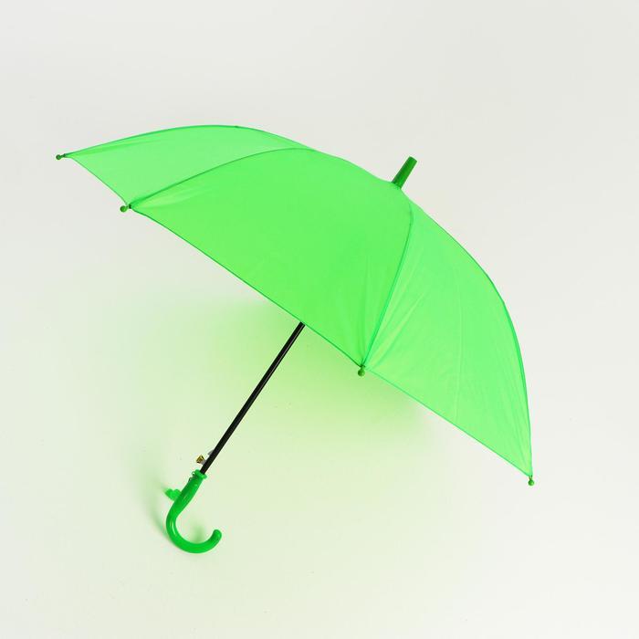 Зонт детский полуавтоматический d=86см, цвет зелёный - фото 1 - id-p218328392