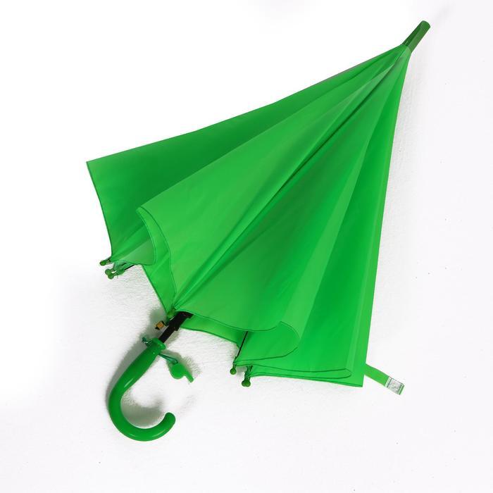 Зонт детский полуавтоматический d=86см, цвет зелёный - фото 4 - id-p218328392