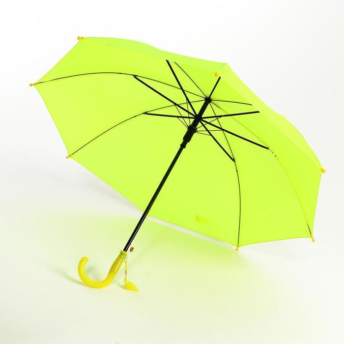 Зонт детский полуавтоматический d=90см, цвет лимонный - фото 3 - id-p218328393