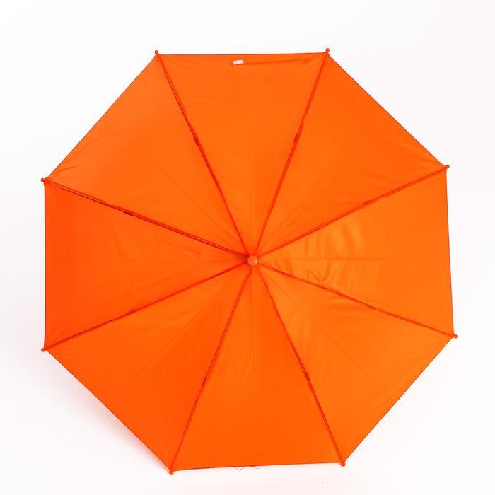 Зонт детский полуавтоматический d=90 см, цвет оранжевый - фото 2 - id-p218328394
