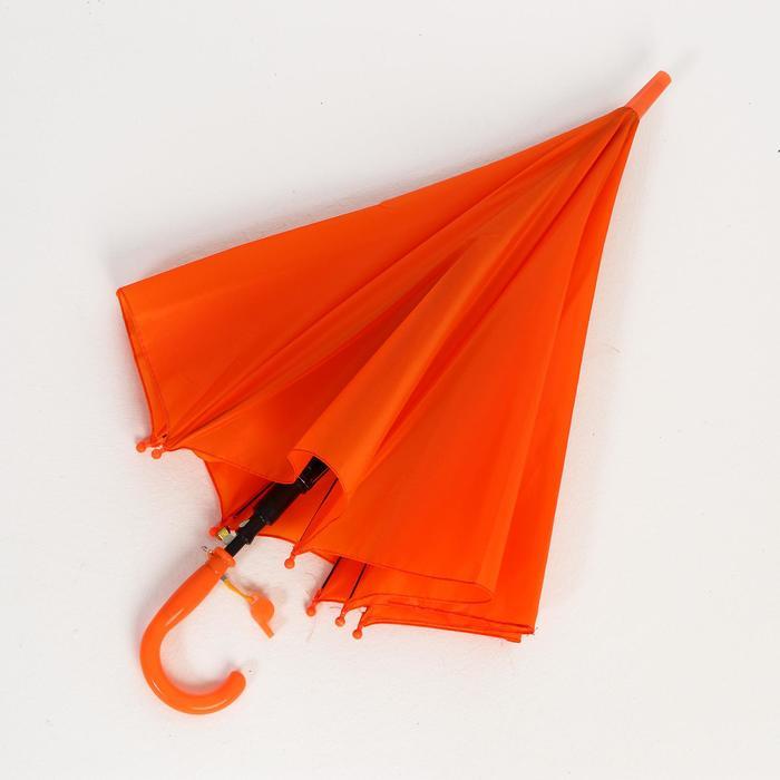 Зонт детский полуавтоматический d=90 см, цвет оранжевый - фото 4 - id-p218328394