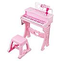 Синтезатор, пианино детское со стулом, дeтский cинтезaтоp с микрофоном, 37 клавиш 6626R, фото 2